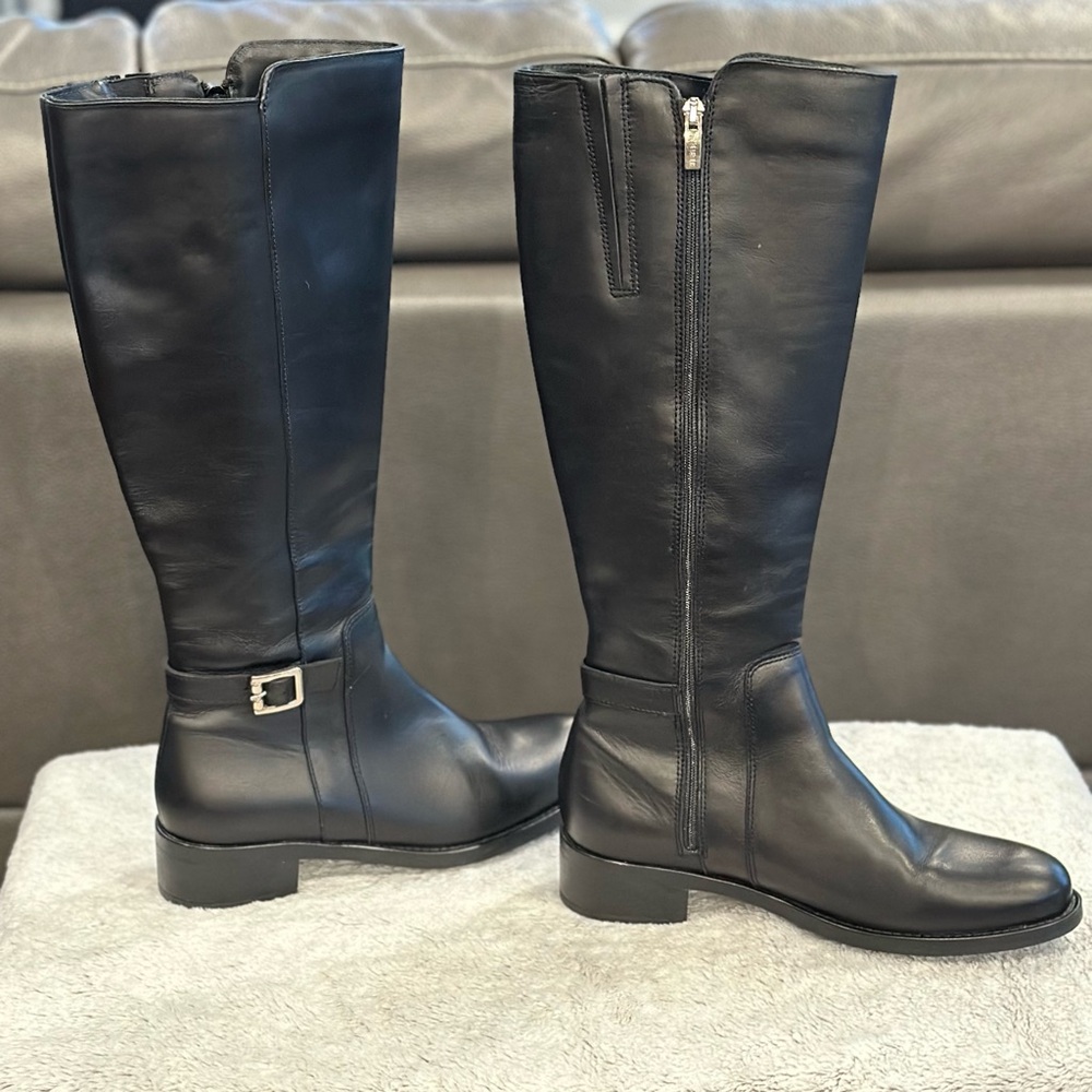 Like NEW✨La CANADIENNE Black Ridding Boots with Smooth Leather and Rounded Toe - Picture 8 of 16